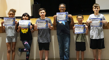 Fourth and Fifth grade Students of the Month honored
