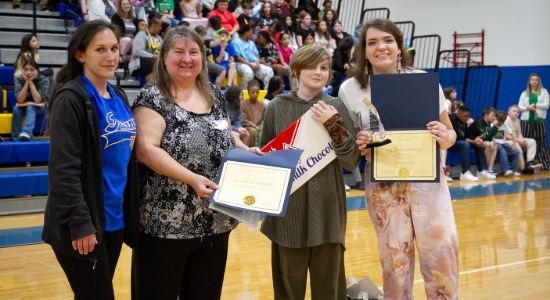 Middle School Honors Ms. Snyder with Teacher of the Year Award